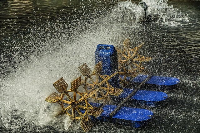 Person aerating a lawn with a core aerator