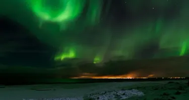 best place and time to see northern lights in iceland